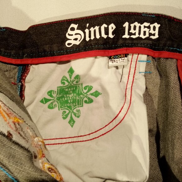 COOGI Shorts Men's 42  Monsters & Dragons  Embroidered  Y2K  Baggy  Hip Hop EXC - Picture 10 of 12